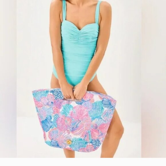 Lilly Pulitzer Cooler Tote Bag Multi Roar of the Seas NWT - Picture 1 of 3
